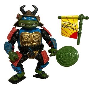 Vintage 1990 LEO THE SEWER SAMURAI Teenage Mutant Ninja Turtles